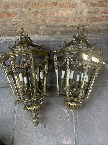 Pair vintage french louis - pair,
